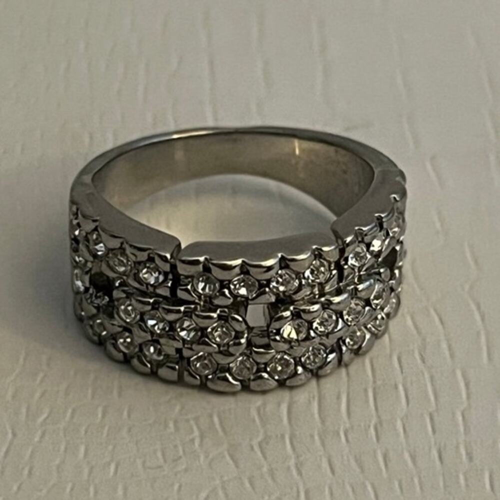 Silver Fashion Ring - size 9